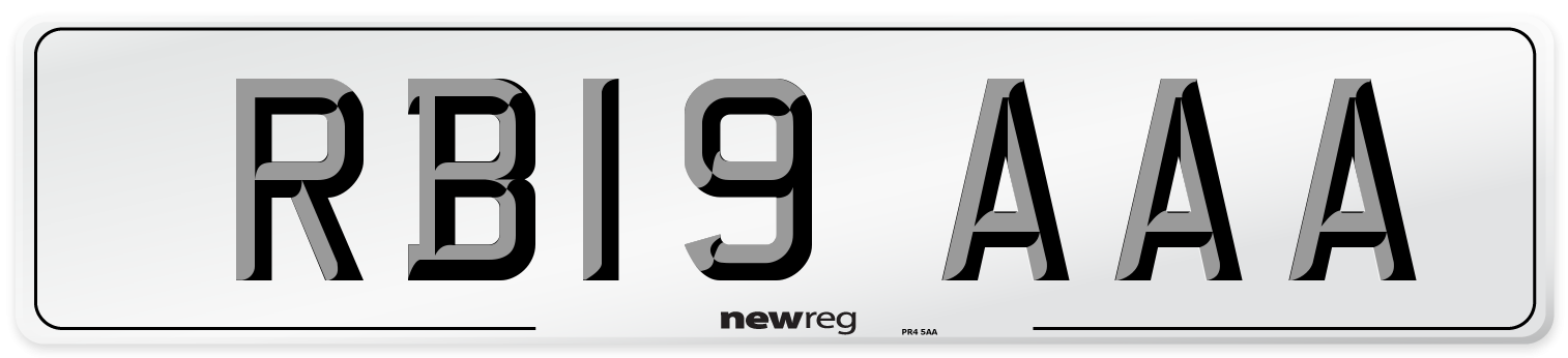 RB19 AAA Number Plate from New Reg